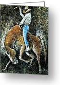 All Greeting Cards - Horse Greeting Card by Artist  Singh