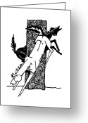 All Greeting Cards - Black And White Budies Greeting Card by Artist  Singh
