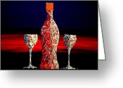 All Greeting Cards - Bottle Greeting Card by Artist  Singh