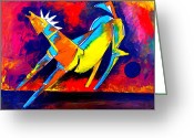 All Greeting Cards - Dancing Horse Greeting Card by Artist  Singh
