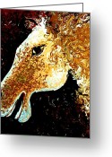 All Greeting Cards - Laughing Horse Greeting Card by Artist  Singh