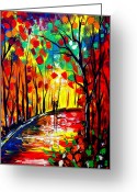 All Greeting Cards - On The Turn Lover Walking  Greeting Card by Artist  Singh