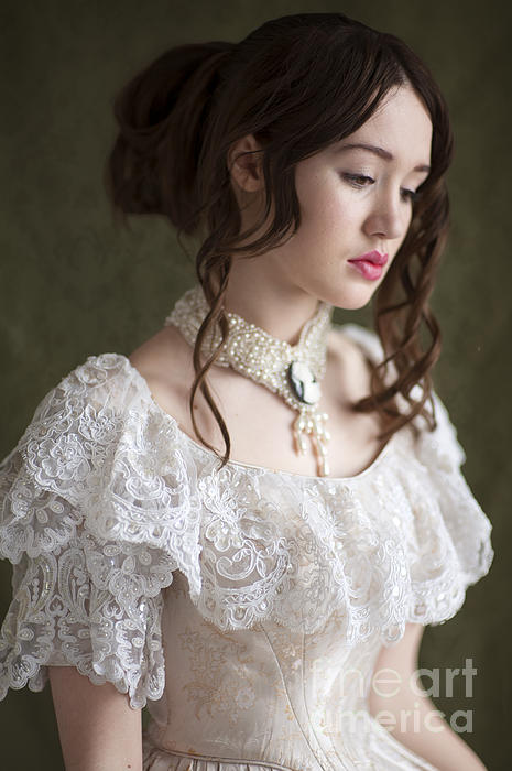 Portrait Of A Young Beautiful Victorian Woman By Lee Avison