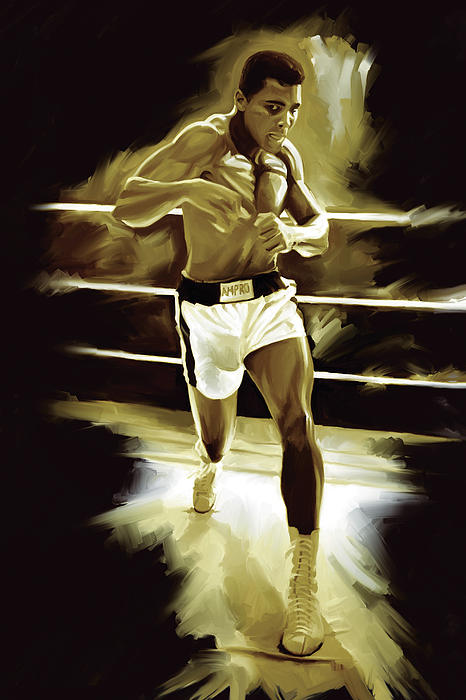 Muhammad Ali Boxing Artwork By Sheraz A