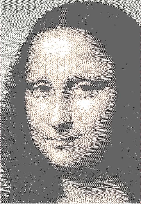 Mona Lisa - Cross Hatching Print by Samuel Majcen - mona-lisa-cross-hatching-samuel-majcen