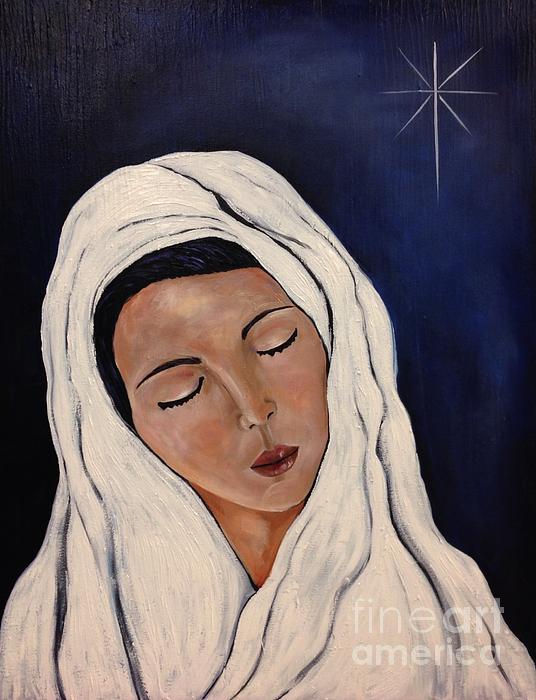 Our Mother Mary Print by Aimee Vance - our-mother-mary-aimee-vance