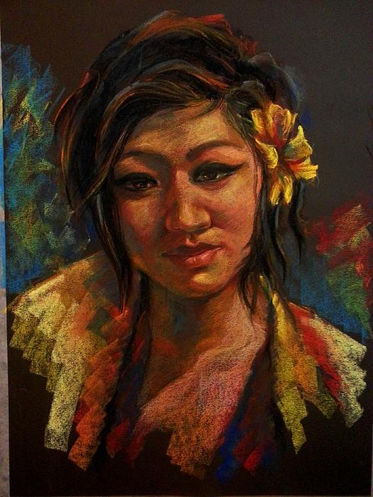 Self -portrait Print by <b>Sunita Shakya</b> - self-portrait-sunita-shakya