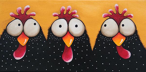 The Chicken Coop Print by Lucia Stewart