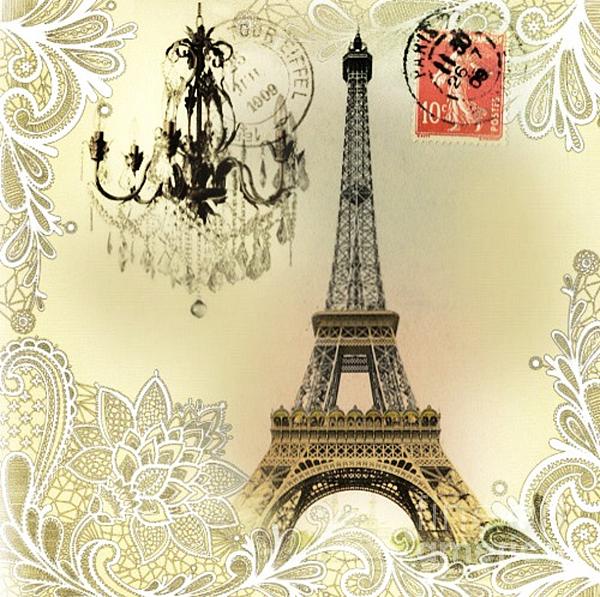 by Chandelier Eiffel expert vintage Cranberry  Vintage   Tower chandelier Lace Print Paris Pattern