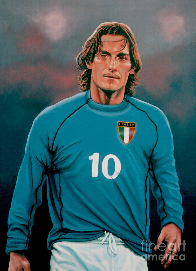 Francesco Totti Painting By Paul Meijering Fine Art America