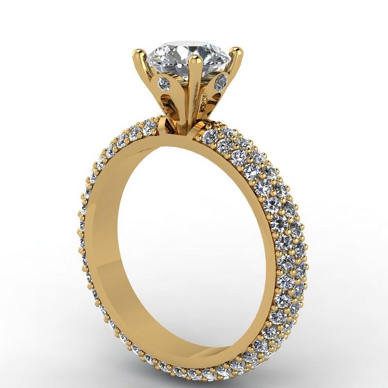 Yellow gold diamond ring designs