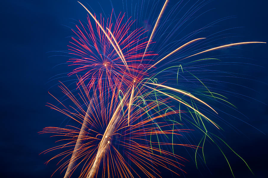 Anchorage Alaska Fireworks Photograph by Scott Slone