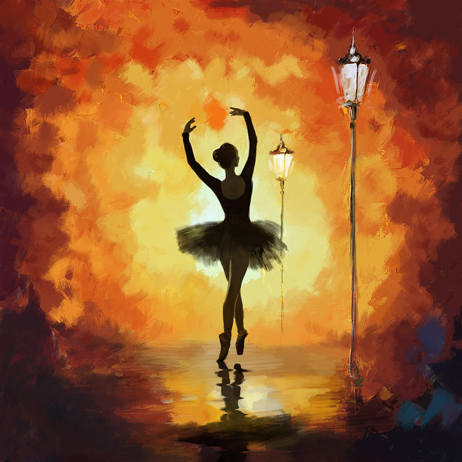 Ballet Dancer Painting by Corporate Art Task Force