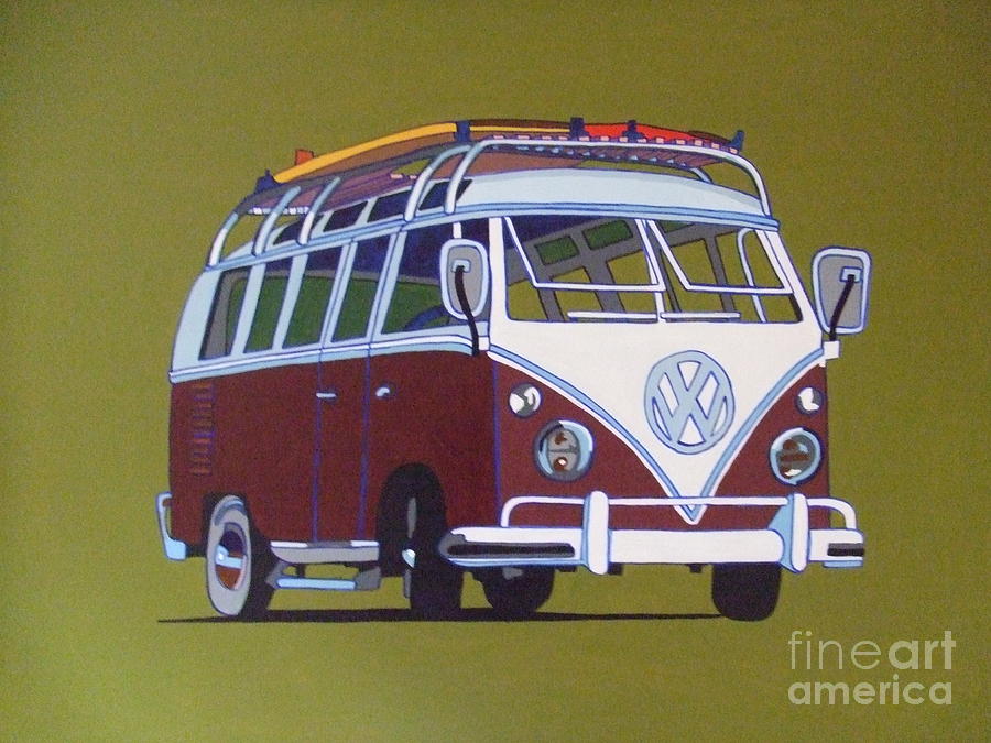 Camper Van 2012 Painting by Nicky Leigh