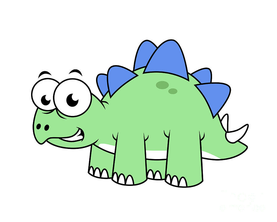 stegosaurus cartoon cute