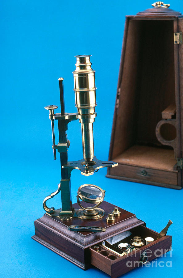 Historical Microscope Photograph By Dr Cecil H Fox