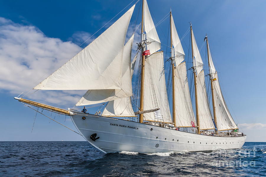 Santa Maria Manuela Schooner Portuguese Photograph By Maslyaev Yury