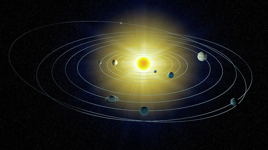 Solar System Photograph By Andrzej Wojcicki Science Photo Library