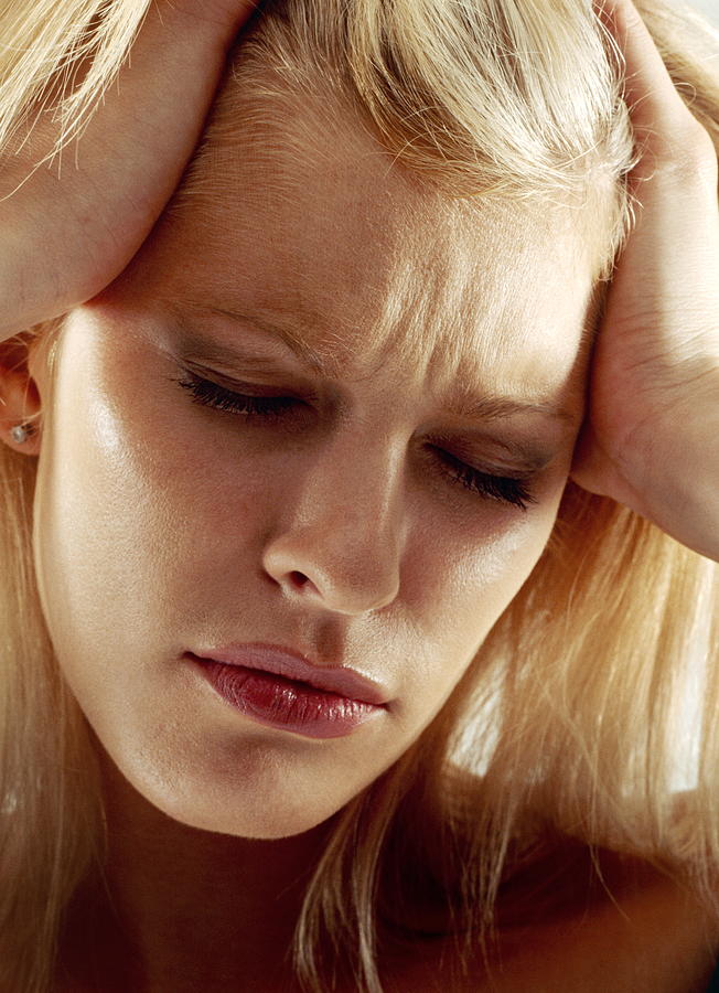 Woman With Headache Photograph By Jason Kelvin Science Photo Libray Fine Art America