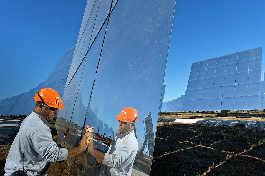 Concentrating Solar Power Plant Photograph By Philippe Psaila