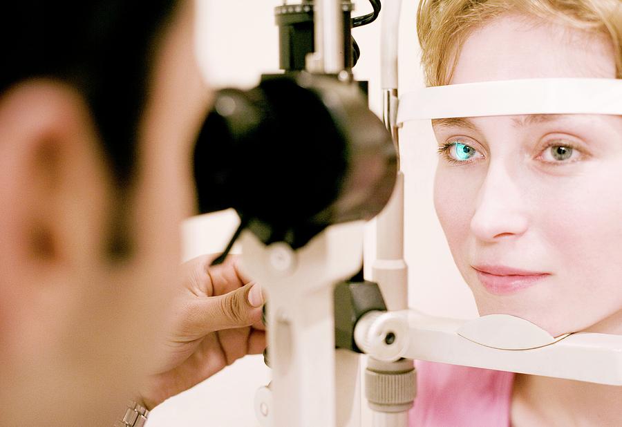 Eye Examination Photograph By Ian Hooton Science Photo Library Pixels