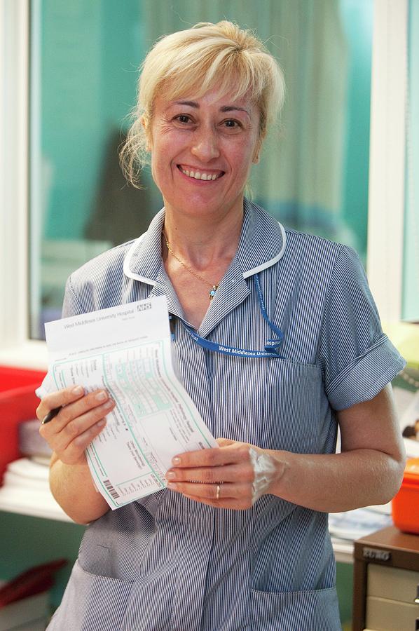 Hospital Staff Photograph By Mark Thomas Science Photo Library Fine