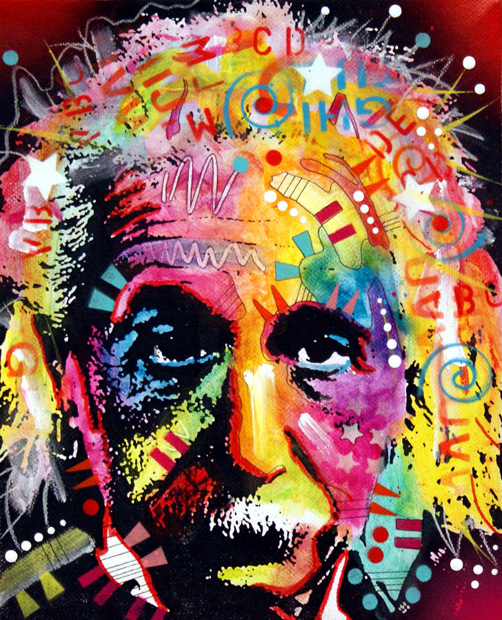 Albert Einstein 2 Painting By Dean Russo