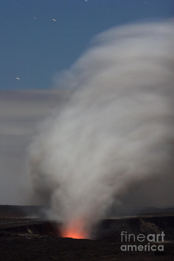 Ash And Steam Eruption At Kilauea Photograph By Stephen Donna O Meara