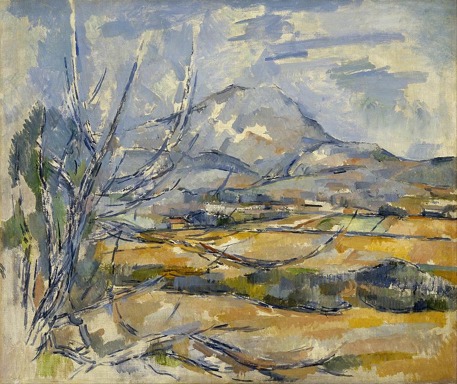 Montagne Saintevictoire Painting by Paul Cezanne