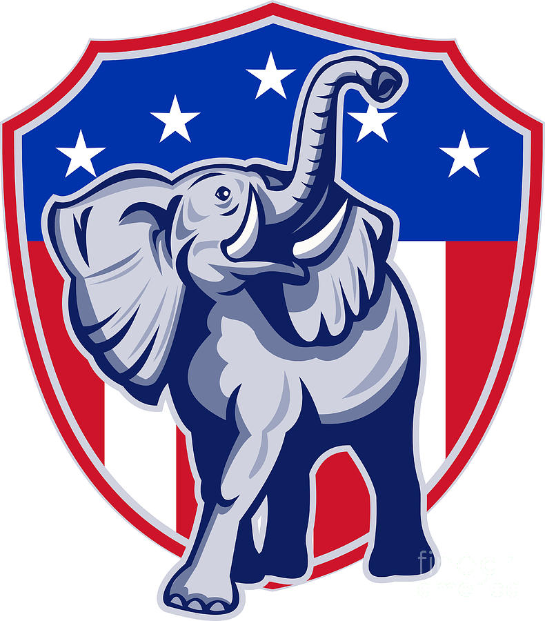 free clipart republican elephant - photo #29