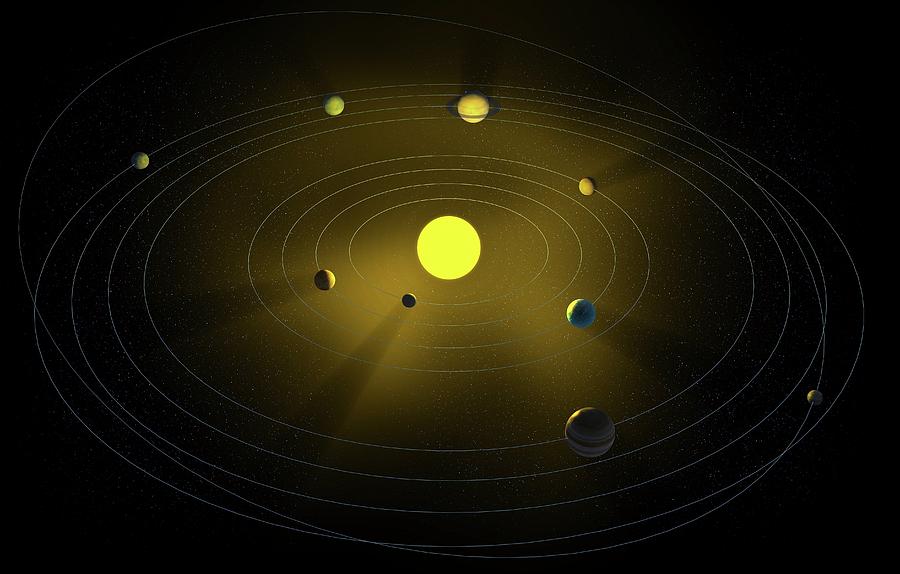 Solar System Photograph By Andrzej Wojcicki Science Photo Library