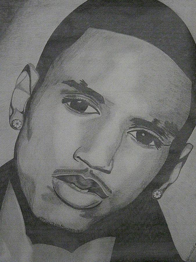 Trey Songz Drawing by Lakeesha Mitchell