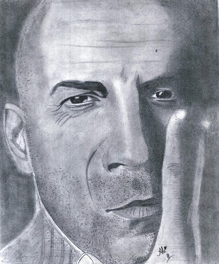 Bruce Willis Drawing By Bobby Dar Fine Art America