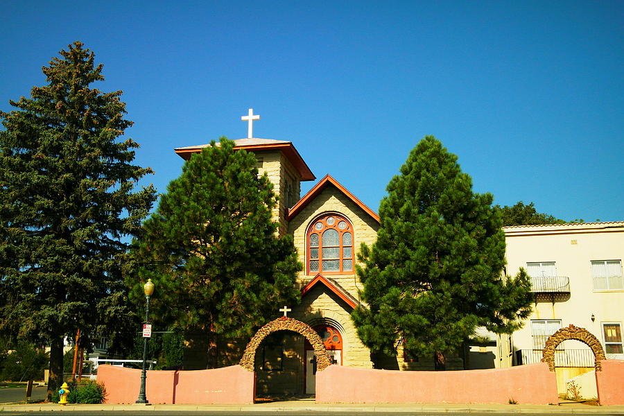 A Church In Raton New Mexico Photograph by Jeff Swan