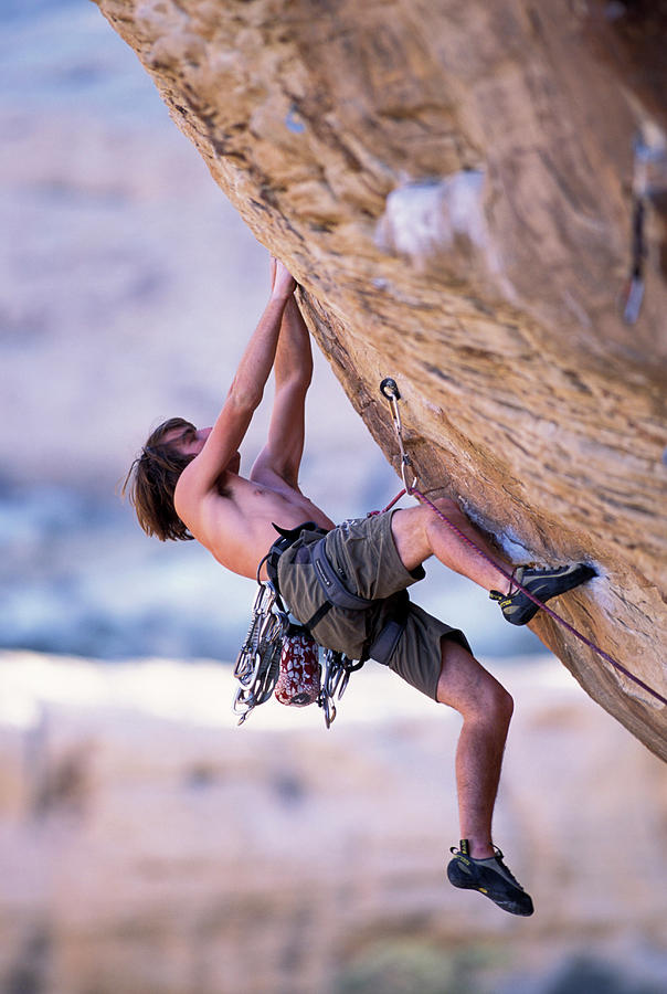A Male Rock Climber Climbing Photograph By Corey Rich Pixels