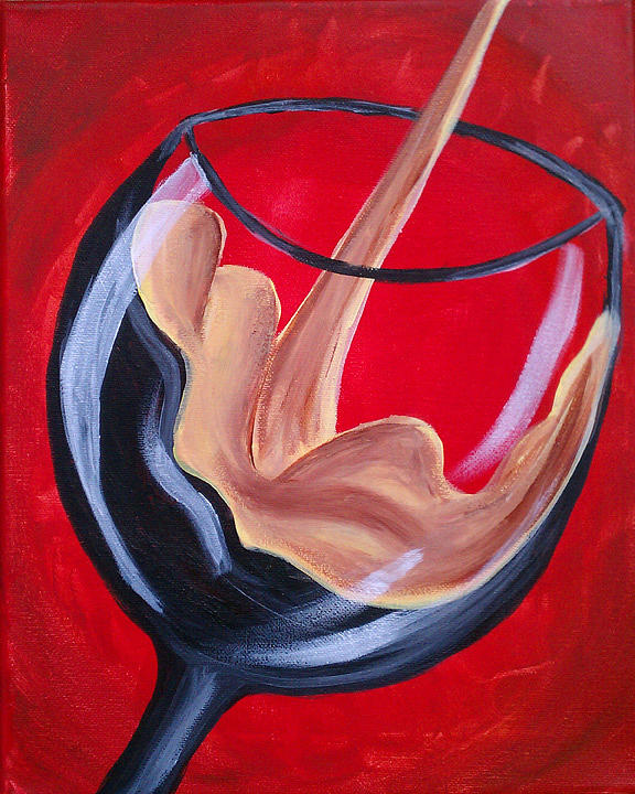 A Pour Of Fun Painting By Ginny Heavner Fine Art America