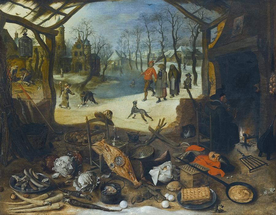 Allegory Of Winter Painting By Celestial Images Fine Art America