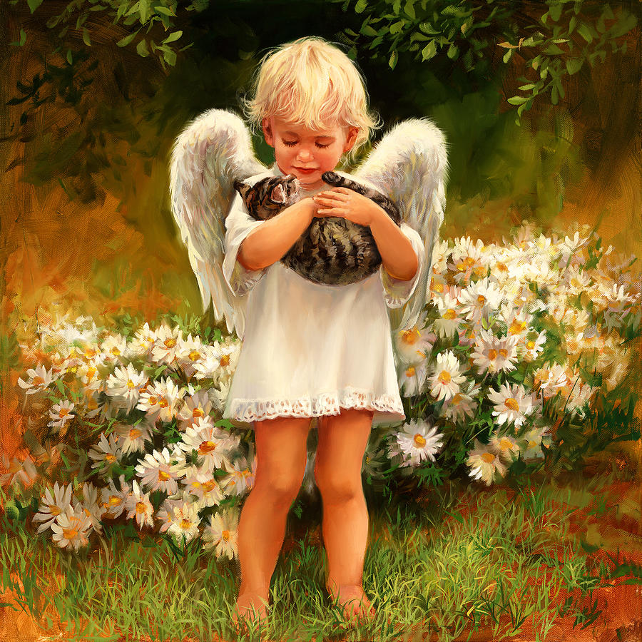  - angel-with-cat-laurie-hein