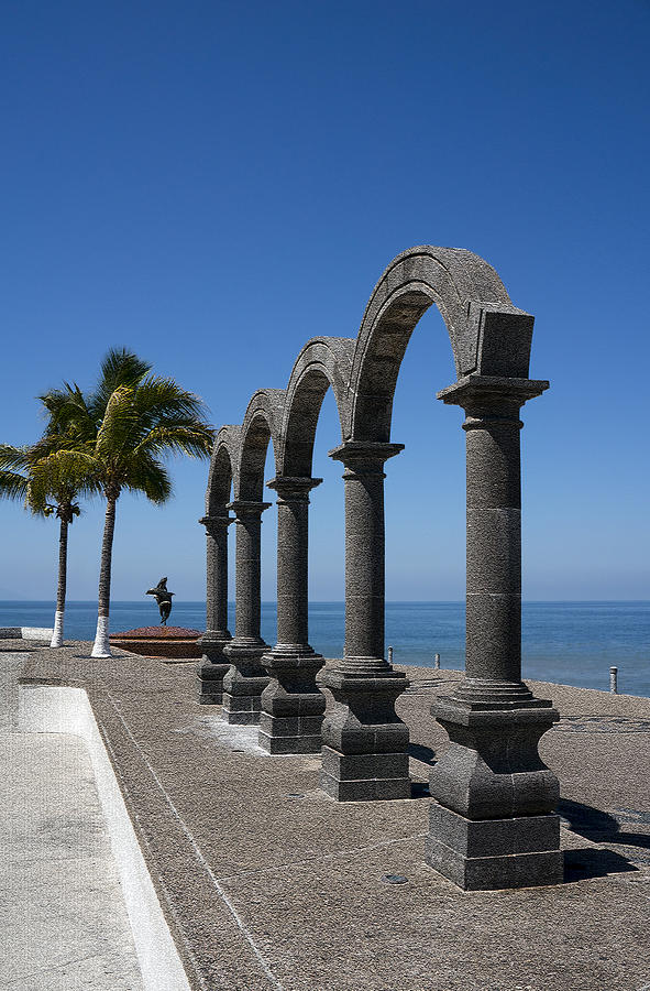 Arches El Malecon Puerto Vallarta Mexico Photograph By Gerald Marella