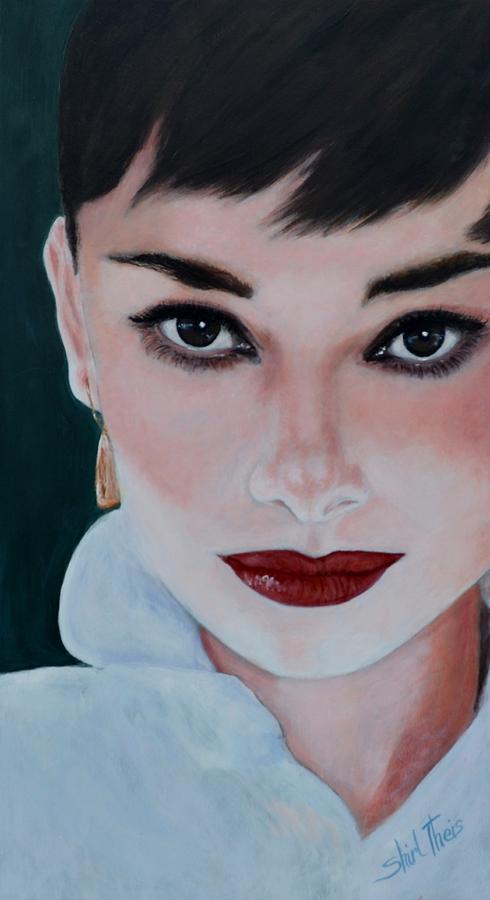 Audrey Hepburn Painting - Audrey Hepburn Fine Art Print