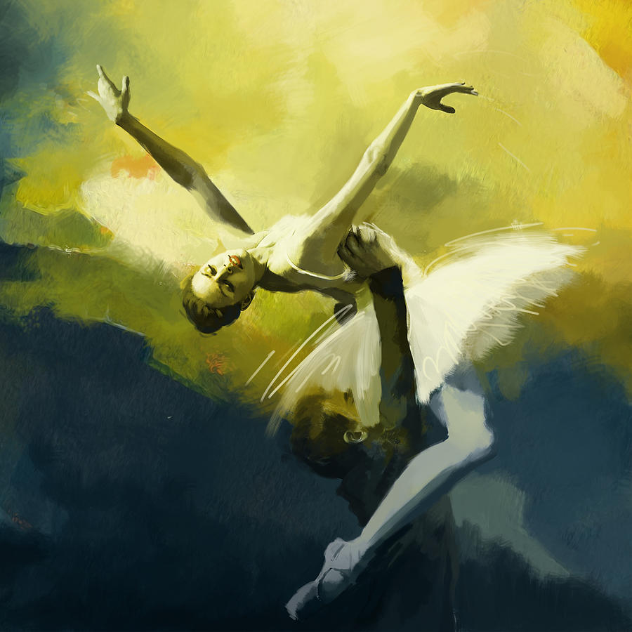 Ballet Dancer Painting by Corporate Art Task Force