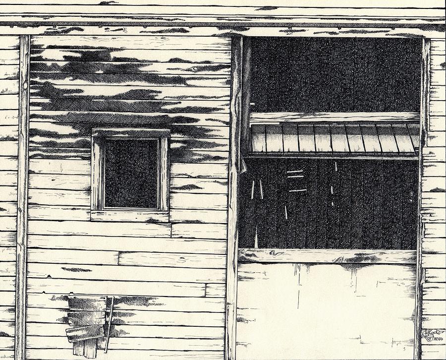 Barn Door 1 Drawing by Cliff Higdon