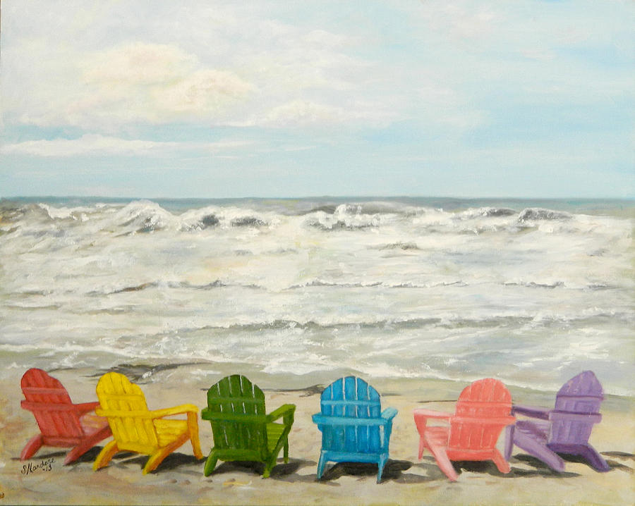 Adirondack Chairs On Beach Adirondack Chairs On Beach