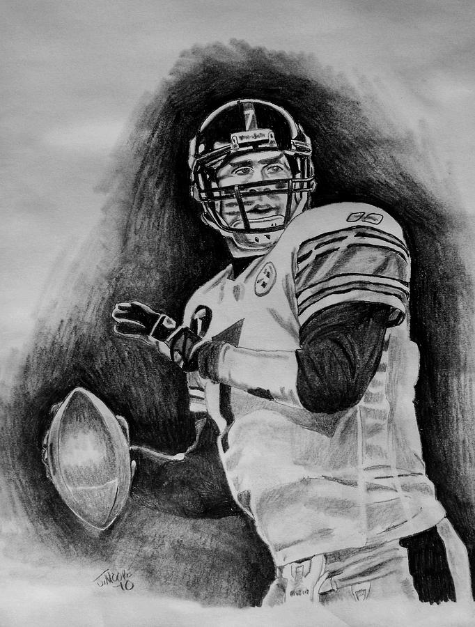 Ben Roethlisberger Drawing by Jeremy Moore