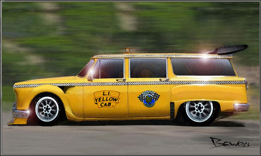 Big Yellow Taxi Painting by Mike Bowers - Big Yellow Taxi Fine Art ...