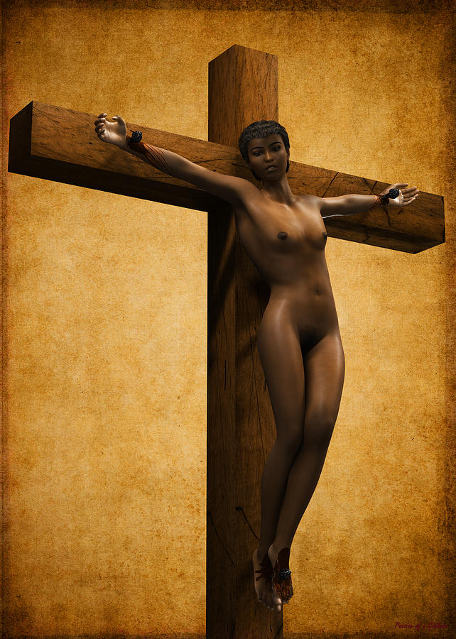 Naked Crucified Women.