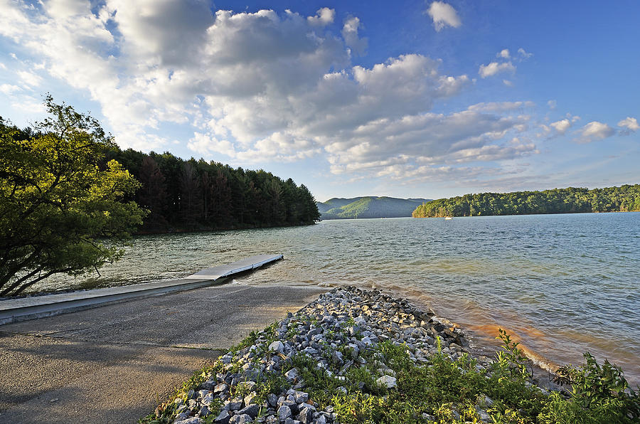 Boat Launch At Watauga Lake Tennessee Photograph by Brendan Reals