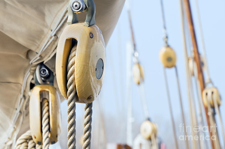Boat Pulleys Photograph