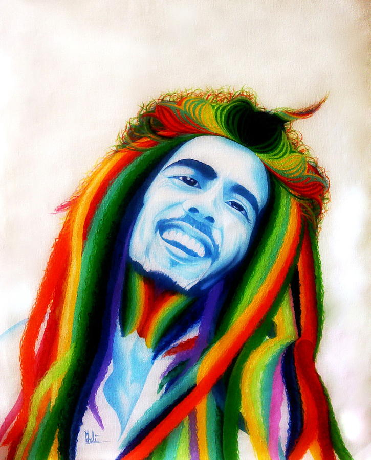 Bob Marley Painting By Chan Siva Pixels