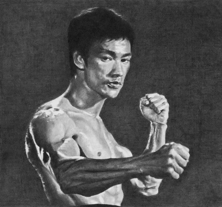 Bruce Lee Drawing by Mike OConnell